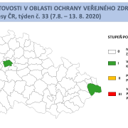 Všechny okresy v ČR jsou nadále bez rizika komunitního přenosu
