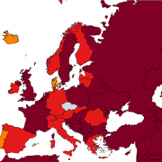 Do tmavě červené kategorie zemí se přesune Chorvatsko. Itálie bude nově červená, Dánsko oranžové