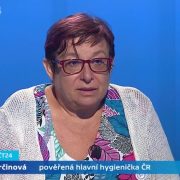 Pověřená hlavní hygienička Pavla Svrčinová byla hostem Interview ČT24