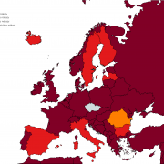 Portugalsko bude nově v tmavě červené kategorii zemí podle míry rizika nákazy. Island, Lotyšsko a Kanárské ostrovy budou červené