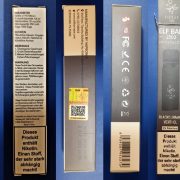 Stanovení nebezpečného výrobku: jednorázová elektronická cigareta zn. ELF BAR 1500, DISPOSABLE POD, 2% Nicotine, 1500 Züge, E-Liquid-Kapazität: 4,8 ml, BLACKCURRANT MENTHOL a v dalších variantách