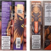 Stanovení nebezpečného výrobku: jednorázové elektronické cigarety zn. ELF BAR Lux 1500 Disposable Pod Grape a Pod Mango