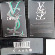 Stanovení nebezpečného výrobku: Black Opium, VST, Eau de Parfum, ref: B886-4, MFD: 2022/12/30, Exp: 2027/12/29