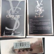 Stanovení nebezpečného výrobku: Black Opium Nuit, VST, Eau de Parfum, ref: B886-1, MFD: 2019/03/18, EXP: 2024/03/17, BATCHNO: 190318-7