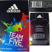 Stanovení nebezpečného výrobku: adidas, TEAM FIVE, SPECIAL EDITION, EAU DE TOILETTE