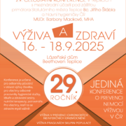 Letošní konference Výživa a zdraví 2025 se uskuteční v polovině září v Teplicích
