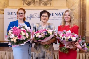 Letošní laureátky Ceny PhDr. Alice Garrigue Masarykové (zleva): Lenka Vaculová, Valérie Tóthová a Martina Šochmanová.